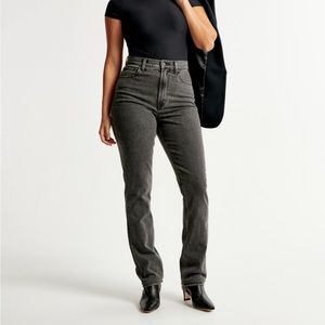Abercrombie and Fitch ultra high rise curve love 90’s slim straight 27